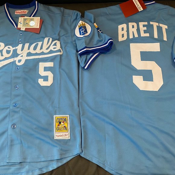 MITCHELL and NESS KANSAS CITY ROYALS GEORGE BRETT Men's JERSEY Sz M,L,XL,2XL NEW - Picture 6 of 8